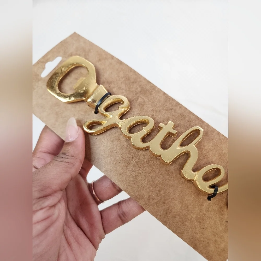 Gold 'Gather' Bottle Openers Heavyweight